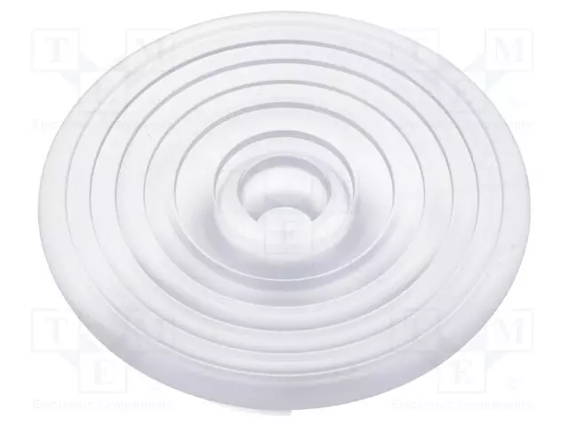 LED-LINSSI - PYÖREÄ - PLEXIGLASS PMMA - LÄPINÄKYVÄ - H: 22,1MM - Linssit LEDeille - C15802 - 1