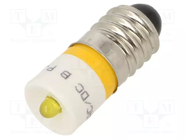 LED LAMPPU - KELTAINEN - E10 - 12VDC - 12VAC - 3MM - -20÷60°C - Merkkivalot ja pienoislamput - 18603252 - 1