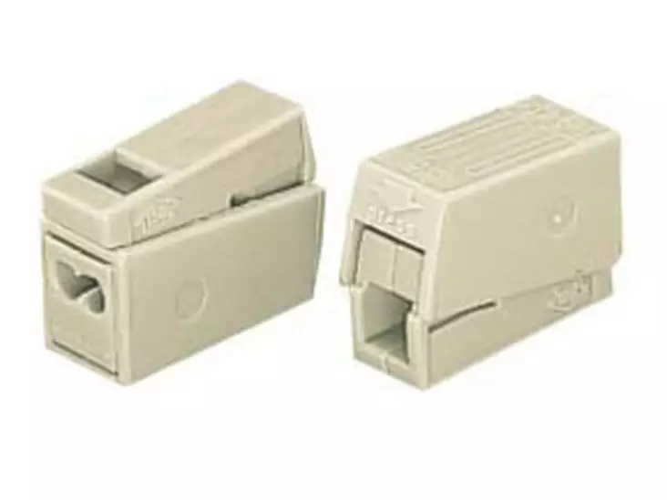 LIGHTING CONNECTOR, 2.5mm, 2 RIGID - 1 FLEXIBLE, 105°, WHITE - WAGO ja muut pikaliittimet - WG224112 - 1