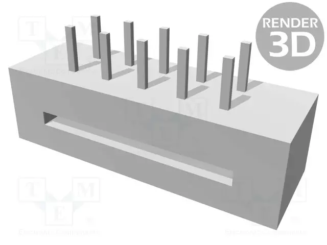 LIITIN: IDC - UROS - PIN: 10 - SEK - SUORA - IDC,THT - - 2,54MM - IDC liittimet - 09181109622 - 1