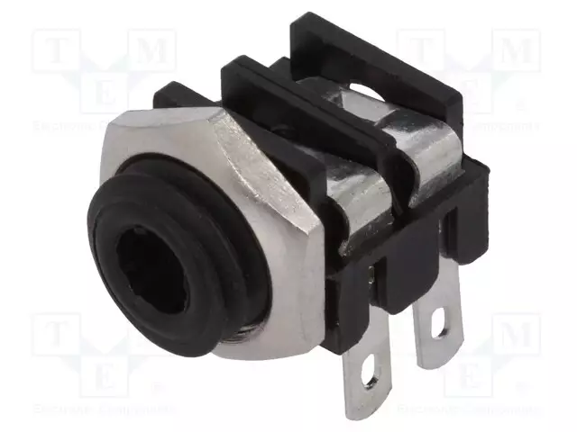 LIITIN: JACK 3,5MM - N LIITINAARAS - MONO - NAVAT: 2 - PANEELIASENNETTAVA - Plugit ja jakit - CL1362 - 1