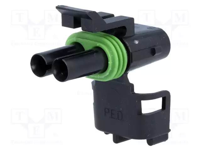 LIITIN: JOHTO-JOHTO - PISTOKE - NAARAS - WEATHER PACK - PIN: 2 - JOHTOON - Ajoneuvoliittimet - 12015792 - 1