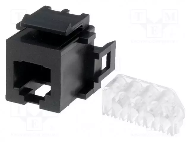 LIITIN: RJ12 - PISTORASIA - PIN: 6 - KULLATTU - 6P6C - 26AWG÷22AWG - IDC - RJ liittimet - 216000-2 - 1