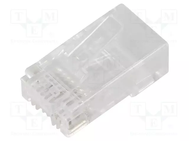 LIITIN: RJ45 - PISTOKE - PIN: 8 - CAT: 5E - LÄPIVIENTILIITIN - 8P8C - IDC - RJ liittimet - 54542 - 1