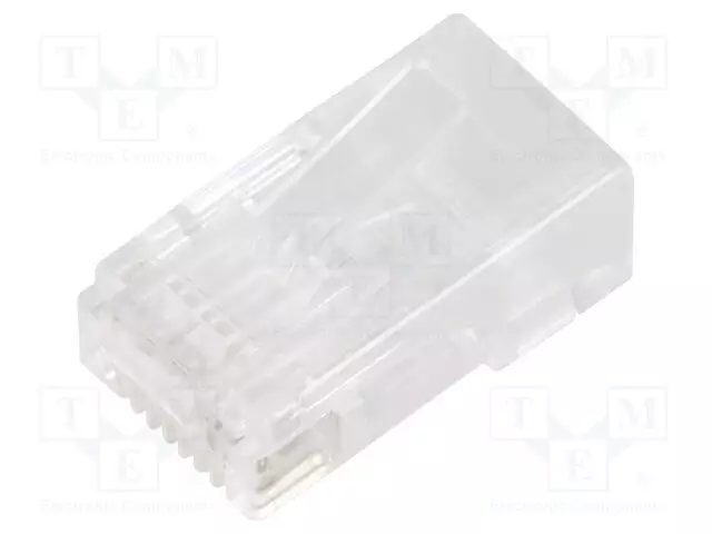 LIITIN: RJ45 - PISTOKE - PIN: 8 - CAT: 6 - SUOJATTU - 8P8C - JOHTOON - IDC - RJ liittimet - 54552 - 1
