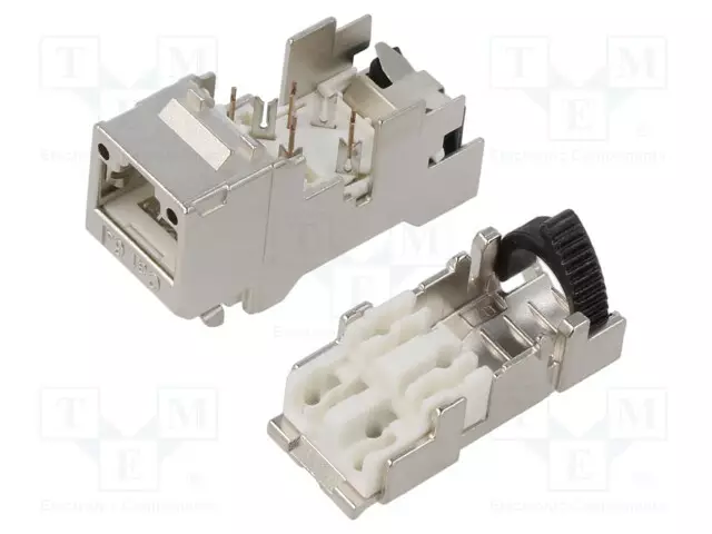 LIITIN: RJ45 - PISTOKE - PIN: 8 - CAT: 6A - SUOJATTU - 8P8C - 22AWG÷27AWG - RJ liittimet - 21700612 - 1