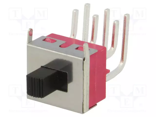 LIUKUKYTKIN - AS: 2 - DPDT - 2A/250VAC - ON-ON - THT - RIZOL MIN:OHM - Mikrokytkimet - IC2105S1M6QE2 - 1