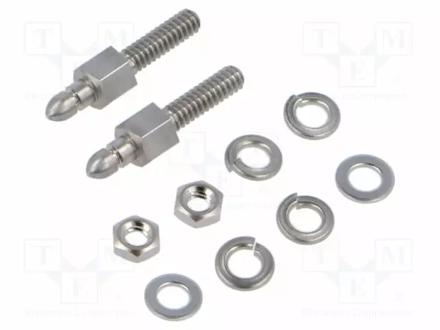 LISÄTARVIKKEET: KIINNITYSRUUVI - LUKITUS: PUSH-PULL - UNC 4-40 - D liitinkotelot - 97000002052 - 1