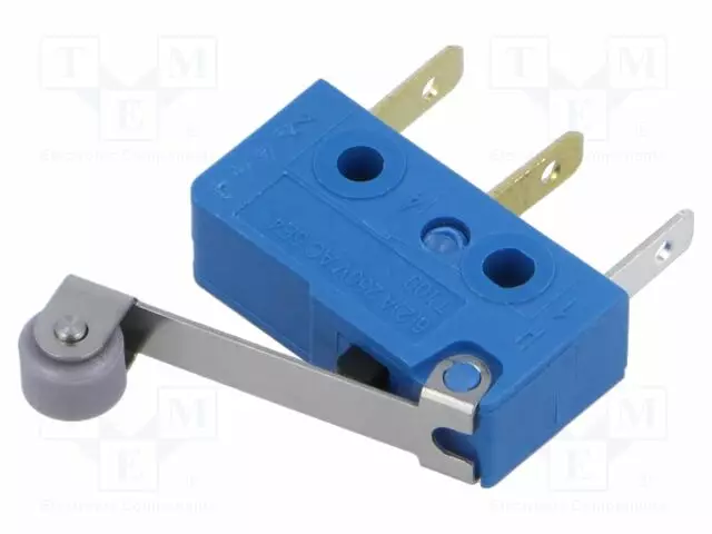 MIKROKYTKIN SNAP ACTION - 6A/250VAC - RULLAVIVUN KANSSA - SPDT - SANP ACTION mikrokytkimet - 1050.6702 - 1