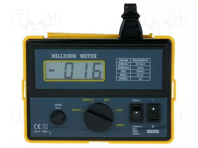 MILLIOHMIMITTARI - LCD - (1999) - 0,1÷200MOHM,2OHM,20OHM,200OHM,2KOHM - 230VAC - Milliohmimittarit - EX380462 - 1