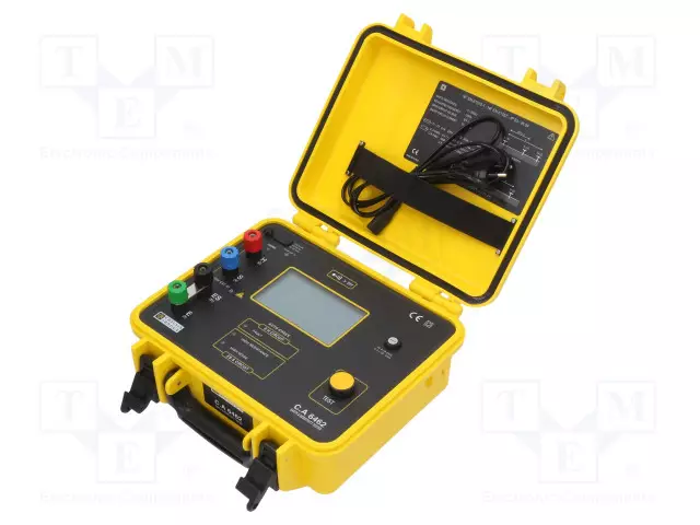 MITTARI: MAADOITUSRESISTANSSI - LCD - (2000)OHM÷20OHM,200OHM,2KOHM - Sähköverkostojen testerit ja mittarit - CA-6462 - 1