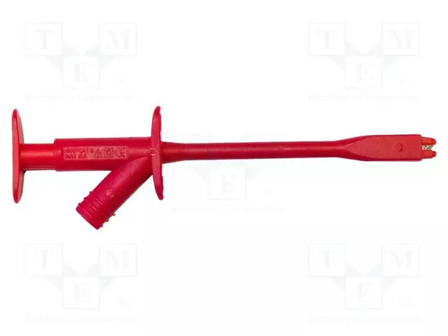 MITTAUSKOUKKU - KROKOTIILI - 10A - PUNAINEN - 1KV - 155MM - Testauskoukut - BU-21434-2 - 1