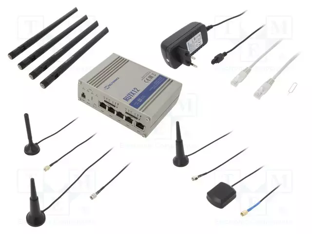MODUULI: ROUTER LTE - BLUETOOTH: 4.0 - IEEE 802.11AC/ B/G/N - DDR3 - M2M (GPRS/HSPA/LTE) moduulit - RUTX12 - 1