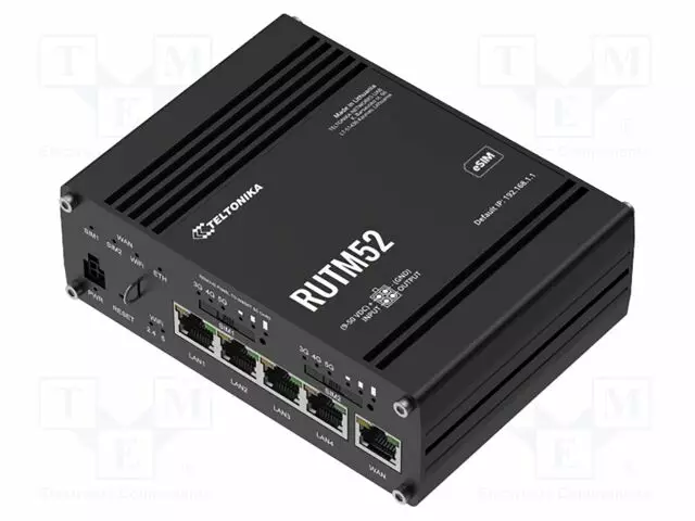 MODUULI: ROUTER LTE - DDR3 - 256MBRAM,272MBFLASH - GNSS - IP30 - M2M (GPRS/HSPA/LTE) moduulit - RUTM52 - 1
