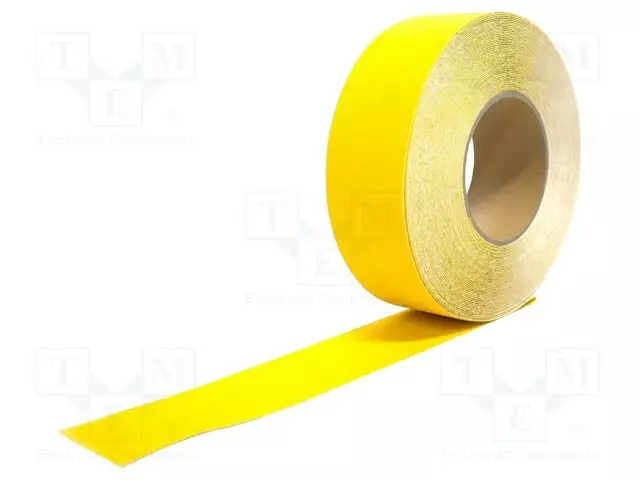 NAUHA: MERKITSEVÄ - KELTAINEN - L: 18,3M - W: 50MM - PAKS.: 1,05MM - Varoitus- ja merkintäteipit - COBA-GF070002 - 1