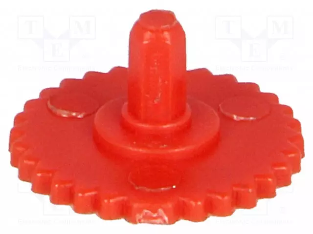 NUPPI - KIERTONUPPI - PUNAINEN - Ø11,5MM - ASENNUSPOTENTIOMETREIHIN - Potentiometrien nupit - CA9MR2 - 1