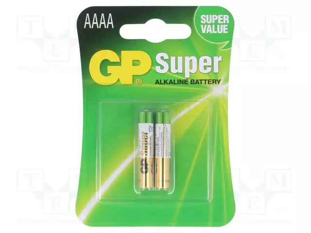 PARISTO: ALKALIPARISTO - AAAA - 1,5V - EI-UUDELLEENLADATTAVA - 2KPL - Alkaliparistot - BAT-LR61G-B2 - 1