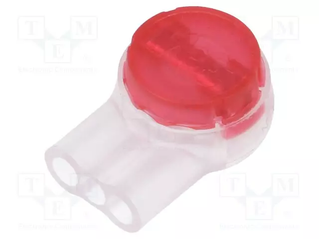 PIKALIITIN - PRESSLOK - JOHTOON - IDC - PUNAINEN - 19AWG÷26AWG - NAVAT: 1 - WAGO ja muut pikaliittimet - SL-UR-2 - 1