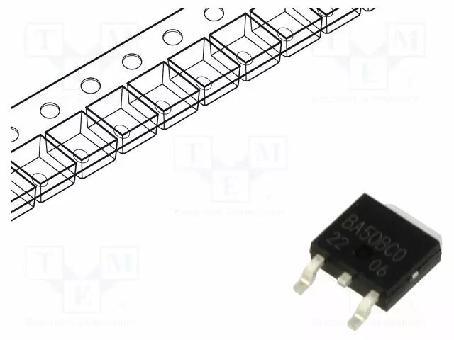 REGULAATTORI LDO,LINEAARINEN,SÄÄTÄMÄTÖN - 5V - 1A - LDO säätämätt. jännitestabilisaattorit - BA50BC0FP-E2 - 1