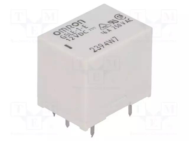 RELE - SPDT - UKELAN: 12VDC - 16A/250VAC - G5LE-E - Pienoisreleet - G5LE-1-E-12 - 1