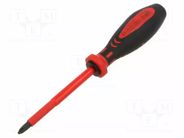 RUUVIMEISSELI: ERISTETTY - PHILLIPS - PH2 - TERÄN PIT: 100MM - Ruuvimeisselit ja sarjat - CIMCO-117732 - 1