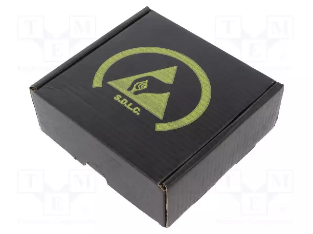 SÄILIÖ: LAATIKKO - SIENILLÄ - ESD - MUSTA - PAHVI - 100X100X38MM - ESD rasiat, laatikot - ATS-026-0062 - 1