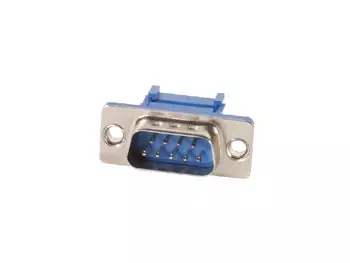 SUBD CONNECTOR FOR FLATCABLE, STRAIGHT, WITH FLANGE, 2.54mm, 9P MALE - D liittimet lattakaapeliin - CC052 - 1