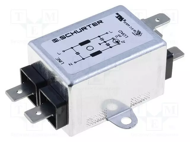 SUODATIN: HÄIRIÖSUOJA-YKSIVAIHEINEN - 250VAC - CX: 15NF - CY: 2,2NF - Häiriönpoistosuotimet - 5500.2042 - 1