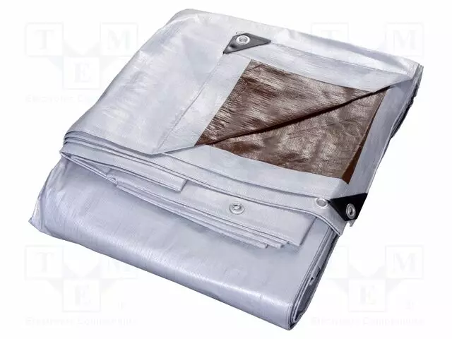 TARPAULIN - L: WIDTH: POLYETYLENE - SILVER-BROWN - 210G/M2 - Pakkaaminen ja suojaus - PL.07-04-1012 - 1