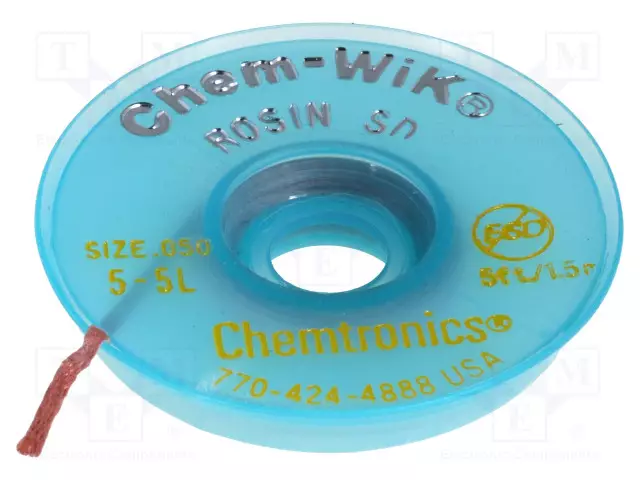 TINAIMUNAUHA - HALOGEENITON,HARTSI,ROL0 - W: 1,27MM - Tinaimunauhat - HQ-WICK-S2 - 1