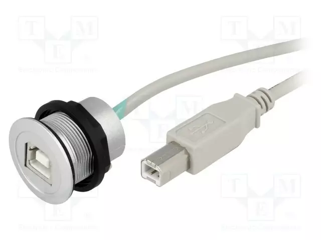 USB-PISTORASIA - 22MM - HAR-PORT - Ø22,3MM - IP20 - HOPEA - PIT: 1,5M - Taulukytkimien lisävarusteet - 09454521912 - 1