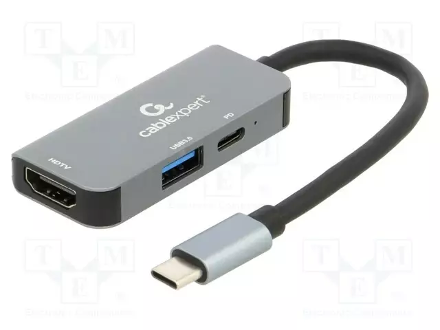 USB HUB - USB 3.1 GEN 1 - CABLEXPERT - PNP - HARMAA - PORTTIEN LUKU: 3 - Tietokonetarvikkeet - muut - A-CM-COMBO3-02 - 1