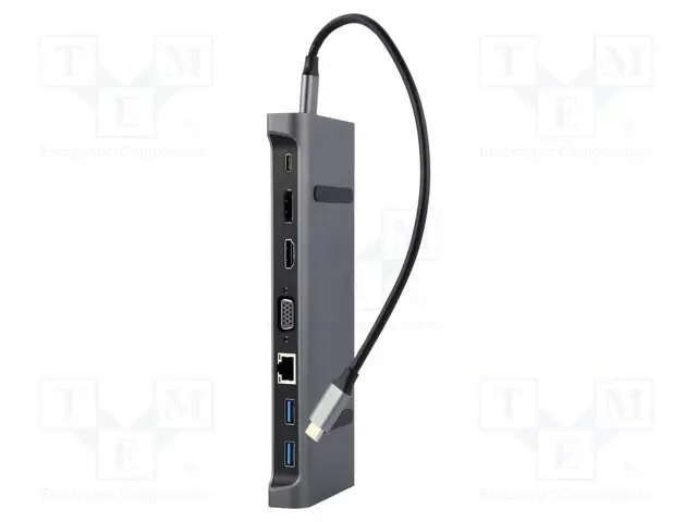 USB HUB - USB 3.1 GEN 1 - CABLEXPERT - PNP - HARMAA - PORTTIEN LUKU: 9 - Tietokonetarvikkeet - muut - A-CM-COMBO9-02 - 1