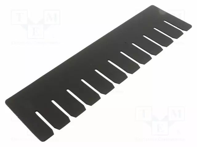 VÄLISEINÄ - ESD - L: 350MM - H: 100MM - PAKS.: 1,8MM - MUSTA - 60°C - ESD rasiat, laatikot - ERS-231727102 - 1