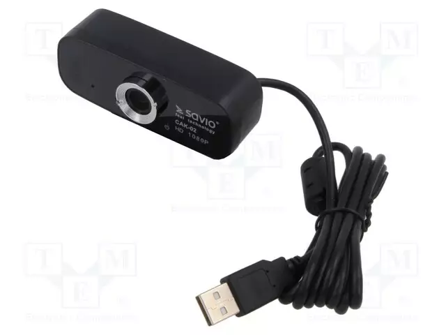 VERKKOKAMERA - MUSTA - USB A - FULL HD 1080P,PNP - 1,5M - KLIPSI - 120° - Tietokoneen oheislaitteet - CAK-02 - 1