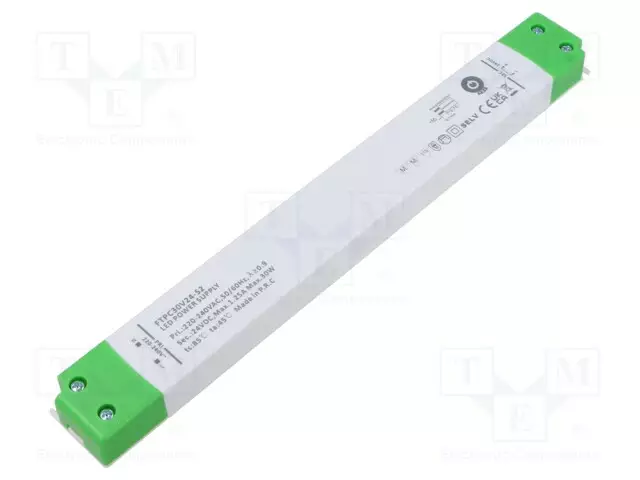 VIRTALÄHDE: IMPULSSI - LED - 30W - 24VDC - 1,25A - 220÷240VAC - FTPC-S2 - LED teholähteet - FTPC30V24-S2 - 1