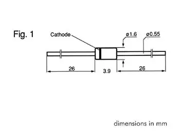 ZENERDIODI 6V2 500mW - Diodit - ZA6V2 - 1
