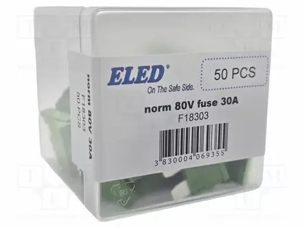 30A - 80VDC - AUTOSULAKE - 19MM - 19X5,1X20MM - Autosulakkeet - F18303 - 1