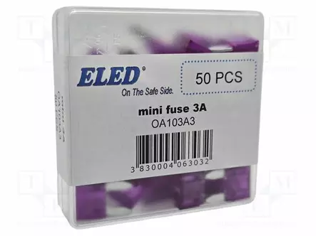 3A - 32VDC - AUTOSULAKE - 11,1MM - MINI - Autosulakkeet - OA103A3 - 1