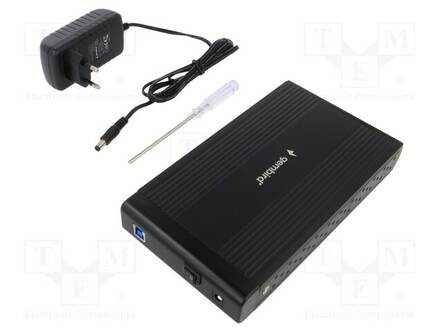 KIINTOLEVYJEN KOTELO: 3,5" - USB 3.0 - ALUMIINI - MUSTA - Tietokonetarvikkeet - muut - EE3-U3S-3 - 1