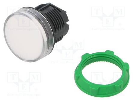 MERKKIVALO - 22MM - HARMONY XB5 - -25÷70°C - Ø22MM - IP66 - VALKOINEN - Taulukytkimien lisävarusteet - ZB5AV013 - 1