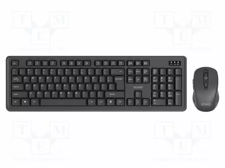 TOIMISTOSETTI - MUSTA - YLEISMALLINEN - USB A - PNP,LED DIODIN KANSSA - Tietokoneen oheislaitteet - SAVKB-03 - 1