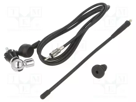 ANTENNI - AUTO-240MM - AM,FM - YLEISMALLINEN - KUMIMASTO - 1,5M - Autoantennit - 7667013 - 1