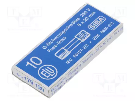 63MA - 250VAC - HIDAS SULAKE - 5X20MM - Sulakkeet 5x20mm - hitaat - 179120.0.063 - 2