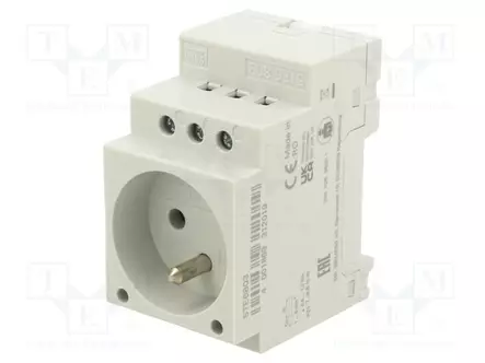 MODUULI: VERKKODIN RUNKOLIITIN -KISKOLLE - 230VAC - 16A - Kiskoliittimet - 5TE6803 - 1