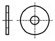 ALUSLEVY - PYÖREÄ - 1/4" - D=12,7MM - FIIBERI - 3000 - MUSTA - Aluslevyt ja prikat - KEYS3373 - 1
