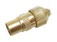 MALE TV PLUG, GOLD-PLATED - TV antenniliittimet ja jakajat - CV023 - 1