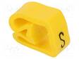 MERKIT - MERKINTÄ: S - 8÷16MM - PVC - KELTAINEN - -30÷80°C - CLI C - W: 11MM - Kaapeleiden merkintä - WM-0253411673 - 1