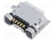MICRO USB B LIITIN - ZX - PCB - SMT - PIN: 5 - VAAKASUORA - USB 2.0 - USB liittimet - ZX62-B-5PA-33 - 2