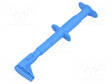 MITTAUSKOUKKU - KROKOTIILI - 5A - 1KVDC - SININEN - 4MM - Testauskoukut - GRIP-F-23 - 1